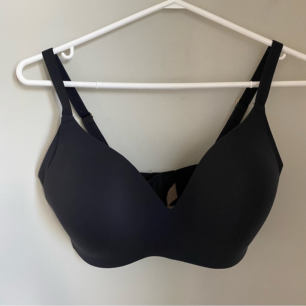 Knix WingWoman Contour Wireless Bra Black Size 6 32DD 32E 32DDD 34DD - Picture 2 of 12